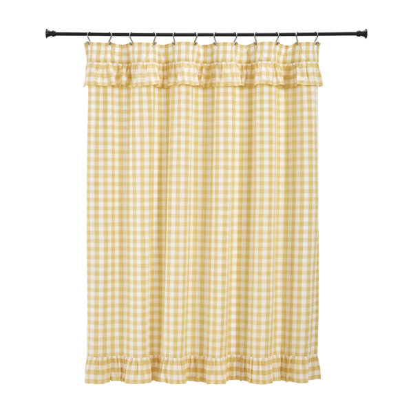VHC Brands Annie 100 Cotton Gingham Single Shower Curtain Wayfair